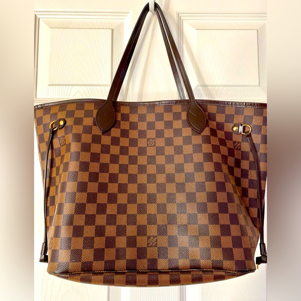 Authentic Louis Vuitton LV Neverfull MM Damier Brown